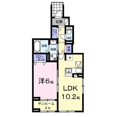 サンリット　ヒル 101【管理NO：1-027752601-01010】 ★家具家電は申し込み後に搬入します★の外観画像