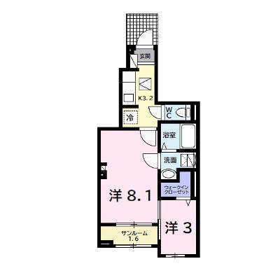 ヴィラヴェント・Ｓ．Ｈ 102【管理NO：1-026382601-01020】 ★家具家電は申し込み後に搬入しますの外観画像