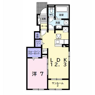 グレースコートⅧ 101【管理NO：1-025765501-01010】 ★家具家電は申し込み後に搬入します★の外観画像