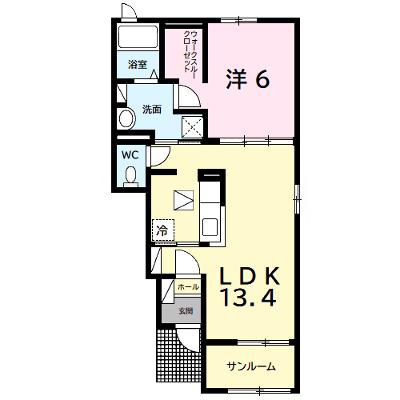 サニーレジデンスⅡ 104【管理NO：1-022566702-01040】 ★家具家電は申し込み後に搬入します★の外観画像