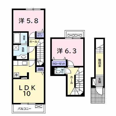 サンヴェール茂原Ｃ 204【管理NO：1-020958203-02040】 ★家具家電は申し込み後に搬入します★の外観画像