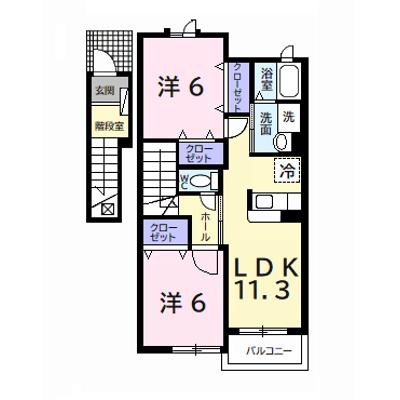 ブライド・ハウスＡ 202【管理NO：1-014752401-02020】 ★家具家電は申し込み後に搬入します★の外観画像
