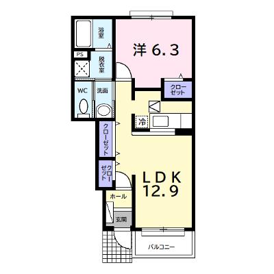 エスポワール　Ⅰ 102【管理NO：1-014028101-01020】 ★家具家電は申し込み後に搬入します★の外観画像