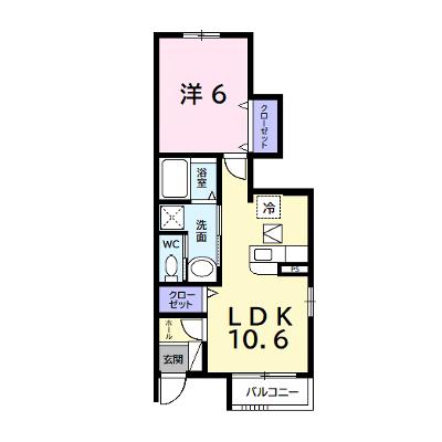 グリーン　コートＣ 104【管理NO：1-013871501-01040】 ★家具家電は申し込み後に搬入します★の外観画像