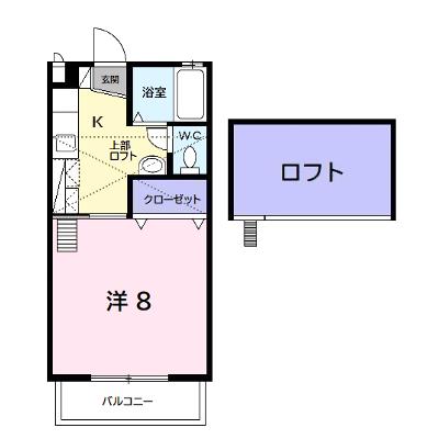 サンハイツ長者ヶ台Ｂ 206【管理NO：1-099213301-02060】 ★家具家電は申し込み後に搬入します★の外観画像