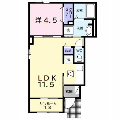 サン　ヴェール　緑町 101【管理NO：1-026990201-01010】 ★家具家電は申し込み後に搬入します★の外観画像