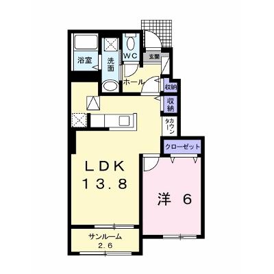 サンヴェール大芝Ⅱ　Ｂ 104【管理NO：1-022364902-01040】 ★家具家電は申し込み後に搬入しますの外観画像