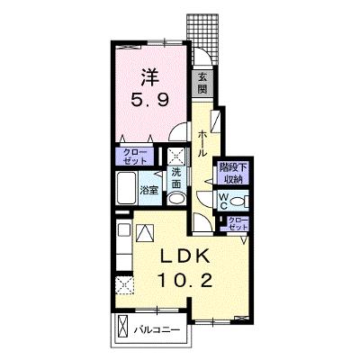 フォルトゥーナＣ 103【管理NO：1-018726201-01030】 ★家具家電は申し込み後に搬入します★の外観画像