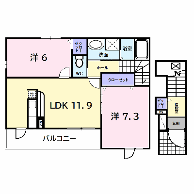 カーサ・グラード 201【管理NO：1-014681001-02010】 ★家具家電は申し込み後に搬入します★の外観画像