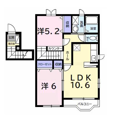 パーク　ピア 201【管理NO：1-013419901-02010】 ★家具家電は申し込み後に搬入します★の外観画像