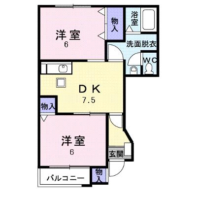 ファースト　デューⅡ 103【管理NO：1-012147802-01030】 ★家具家電は申し込み後に搬入します★の外観画像