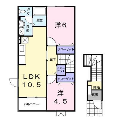 アヴニールⅧ 201【管理NO：1-010365404-02010】 ★家具家電は申し込み後に搬入しますの外観画像