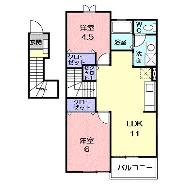 リファインドヴィラⅠ 202【管理NO：1-010281901-02020】 ★家具家電は申し込み後に搬入します★の外観画像
