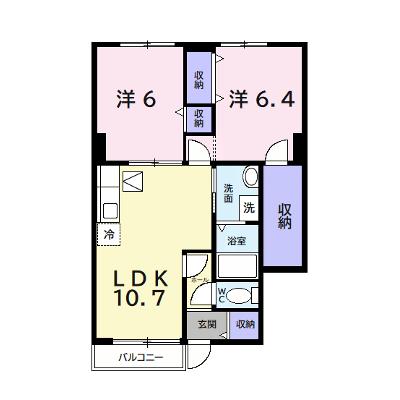 アヴニールⅡ 102【管理NO：1-010244701-01020】 ★家具家電は申し込み後に搬入します★の外観画像