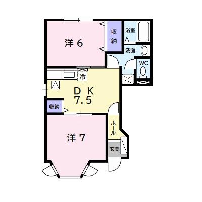 グレースコート２ 101【管理NO：1-010060301-01010】 ★家具家電は申し込み後に搬入します★の外観画像