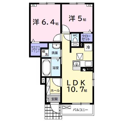 アクアヴィラ　Ｂ 103【管理NO：1-027902202-01030】 ★家具家電は申し込み後に搬入します★の外観画像