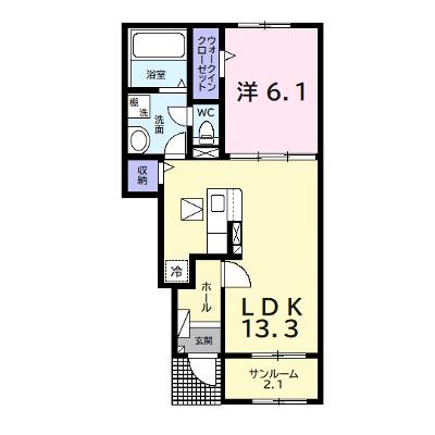 ルミネスⅢ 103【管理NO：1-027217301-01030】 ★家具家電は申し込み後に搬入します★の外観画像