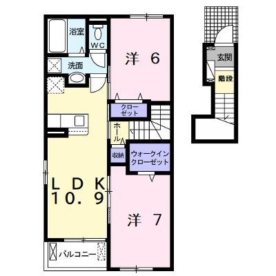 ベル・ウッド富津　Ⅱ 205【管理NO：1-026100902-02050】 ★家具家電は申し込み後に搬入します★の外観画像