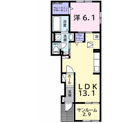 サウス　ヴィラⅠ 102【管理NO：1-028727201-01020】 ★家具家電は申し込み後に搬入します★ ★2026年09月下旬入居可能★の外観画像