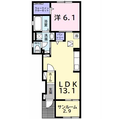 サウス　ヴィラⅠ 101【管理NO：1-028727201-01010】 ★家具家電は申し込み後に搬入します★ ★2026年09月下旬入居可能★の外観画像