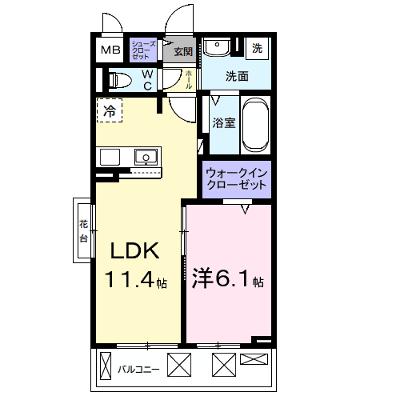 ルポン　ボヌール 206【管理NO：1-028588101-02060】 ★家具家電は申し込み後に搬入します 2026年08月下旬入居可能の外観画像