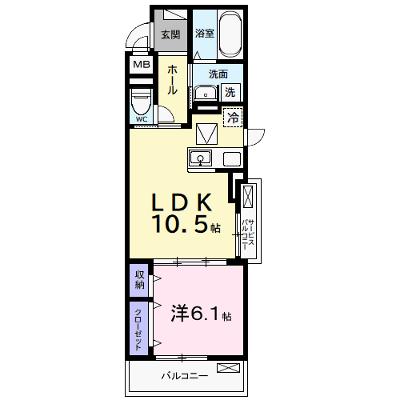 ルポン　ボヌール 101【管理NO：1-028588101-01010】 ★家具家電は申し込み後に搬入します 2026年08月下旬入居可能の外観画像
