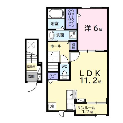 アネックス　ワン 202【管理NO：1-027043401-02020】 ★家具家電は申し込み後に搬入します★ ★2026年09月下旬入居可能★の外観画像