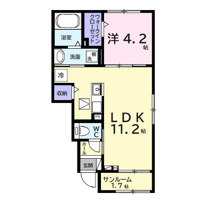 アネックス　ワン 105【管理NO：1-027043401-01050】 ★家具家電は申し込み後に搬入します★ ★2026年09月下旬入居可能★の外観画像