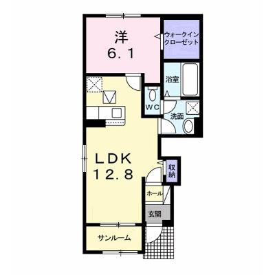 プリムローズ 101【管理NO：1-026131001-01010】 ★家具家電は申し込み後に搬入します★の外観画像