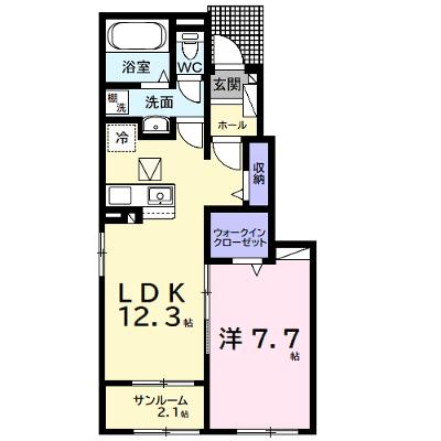 ジリータＣ 103【管理NO：1-025554701-01030】 ★家具家電は申し込み後に搬入します★の外観画像