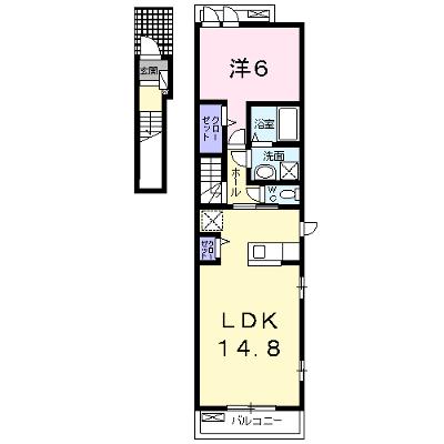 カーサ　プラシード 201【管理NO：1-022191401-02010】 ★家具家電は申し込み後に搬入します 2026年08月中旬入居可能の外観画像