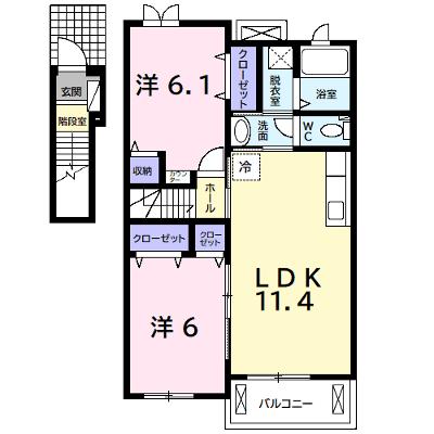 ブライト・ヒルサイトＢ 202【管理NO：1-017103702-02020】 ★家具家電は申し込み後に搬入します★の外観画像