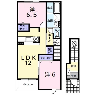 ハイツ　クレイン 203【管理NO：1-013732601-02030】 ★家具家電は申し込み後に搬入します★の外観画像