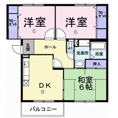 ボナール山の手パートⅡ 204【管理NO：1-004411501-02040】 ★家具家電は申し込み後に搬入します 2026年08月上旬入居可能の外観画像