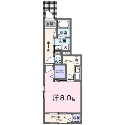 ボヌール台山Ⅰ 103【管理NO：1-028405301-01030】 ★家具家電は申し込み後に搬入します★の外観画像
