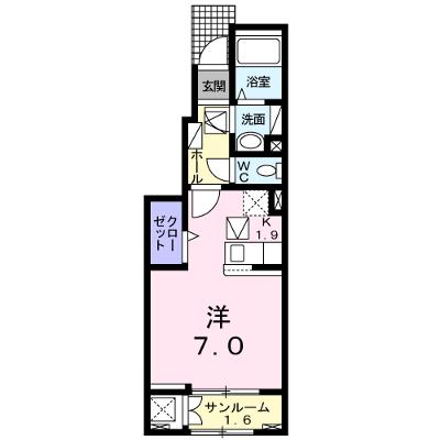 Ｐｒｉｍａｂｅｌｌｅ 102【管理NO：1-025352301-01020】 ★家具家電は申し込み後に搬入します★の外観画像
