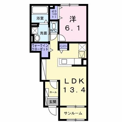 レスポワール　Ｂ 104【管理NO：1-028185102-01040】 ★家具家電は申し込み後に搬入します 2026年09月下旬入居可能の外観画像