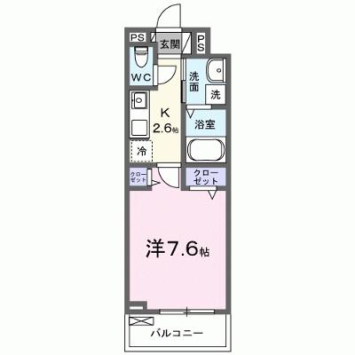ラ・リノⅡ 202【管理NO：1-026715002-02020】 ★家具家電は申し込み後に搬入しますの外観画像