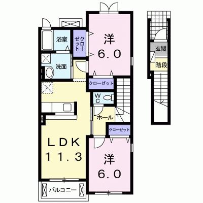 ジェントリーＢ 201【管理NO：1-016043902-02010】 ★家具家電は申し込み後に搬入します 2026年08月上旬入居可能の外観画像