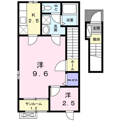 リバー　ウエスト 202【管理NO：1-020712601-02020】 ★家具家電は申し込み後に搬入します★ ★2026年09月中旬入居可能★の外観画像