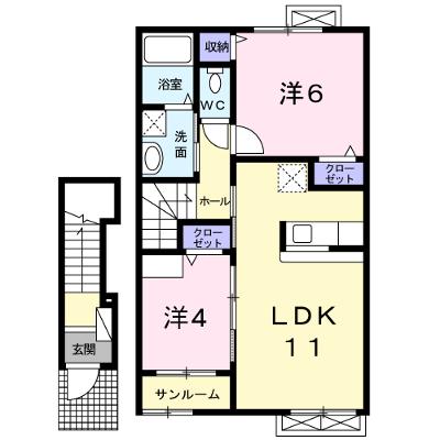 ビューレインボーⅤ 202【管理NO：1-017377901-02020】 ★家具家電は申し込み後に搬入します 2026年07月下旬入居可能の外観画像