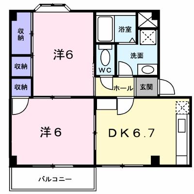 プラドール真砂Ａ 202【管理NO：1-003433301-02020】 ★家具家電は申し込み後に搬入しますの外観画像