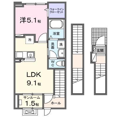 シャトレーベル 303【管理NO：1-027976301-03030】 ★家具家電は申し込み後に搬入します★ ★2026年09月上旬入居可能★の外観画像