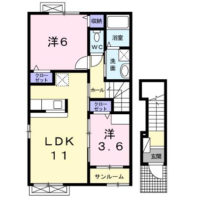 プリマヴェーラ 201【管理NO：1-017352101-02010】 ★家具家電は申し込み後に搬入します 2026年08月中旬入居可能の外観画像