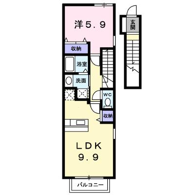 デスパシオ 201【管理NO：1-013246101-02010】 ★家具家電は申し込み後に搬入しますの外観画像