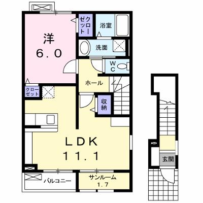 エブリィワン 203【管理NO：1-014788701-02030】 2026年09月中旬入居可能の外観画像