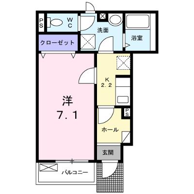 ソレアードフモンＳ 102【管理NO：1-019261401-01020】 ★家具家電は申し込み後に搬入しますの外観画像