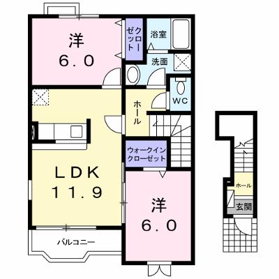 ノーブル 201【管理NO：1-012930601-02010】 ★家具家電は申し込み後に搬入します 2026年07月中旬入居可能の外観画像