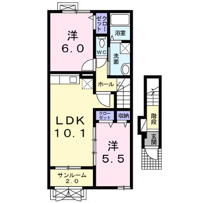 クラシオンβ 204【管理NO：1-017885102-02040】 ★家具家電は申し込み後に搬入しますの外観画像