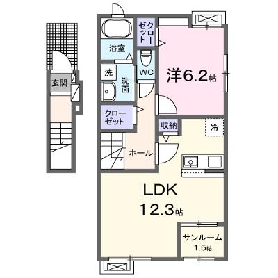 プリマ　オランジェ 201【管理NO：1-028639601-02010】 ★家具家電は申し込み後に搬入します 2026年09月上旬入居可能の外観画像